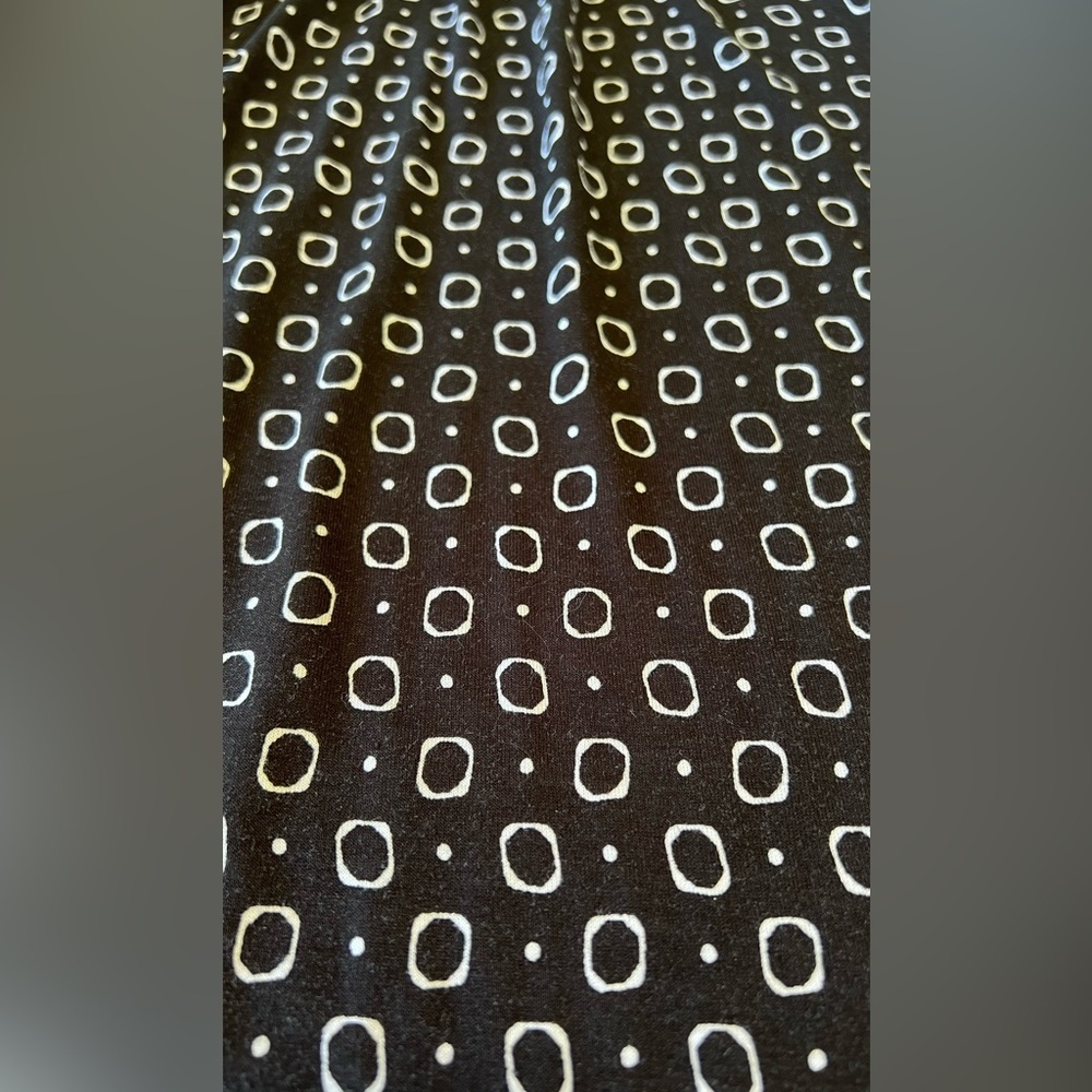 LOFT Outlet Black Mini Dress Flowy Summer Spaghetti Strap White Detailing Sz S - Picture 7 of 10